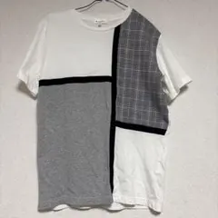 THE SHOP TK クレイジーパターン Tシャツ 切替デザインのサムネイル
