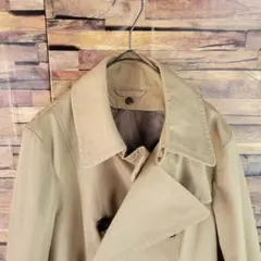 【美品】n-line ベージュ トレンチコート ダブルブレスト サイズ13
