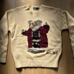 Polo RL 92 クマ刺繍ニットセーター Mサイズ