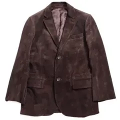 banana republic 牛革 スウェード テーラードジャケット ブラウン