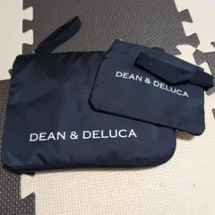 DEAN & DELUCA 大きくてたためるグローサリーバッグ＆ストラップポーチ