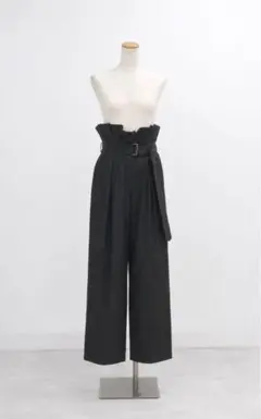 DRIES VAN NOTEN ワイドパンツ コットン ブラック 34 - メルカリ