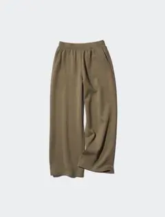 UNIQLO ユニクロ　ドライスウェットワイドパンツ　Sサイズ　オリーブ
