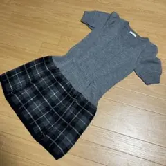 y2k ひざ丈ワンピース