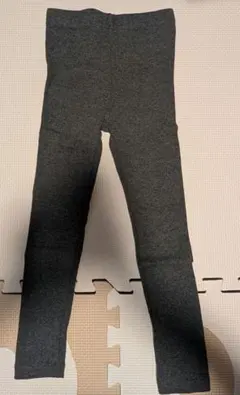 デビロック もちもちストレッチ 無地厚手レギンス 110cm 杢チャコール