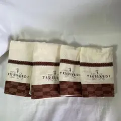 TRUSSARDI トラサルディ タオル 4枚セット ブラウン アイボリーのサムネイル