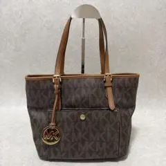 MICHAEL KORS マイケルコース　トートバッグ　MK柄　チャーム　総柄