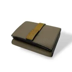 LOEWE ロエベ トライフォールド カーフレザー 三つ折り財布 ベージュ系
