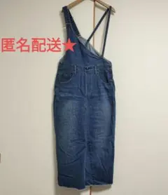 アントゲージ スカート デニムサロペットスカート ジャンパースカート ワンピ M