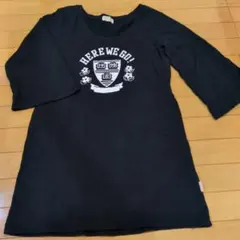 再々値下げ　BEAMS BOY　ロング丈薄手トレーナー　7分袖程　綿　ネイビー系