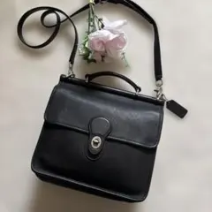 オールドコーチ ウィリスバッグ 2way ショルダーバッグ ブラック