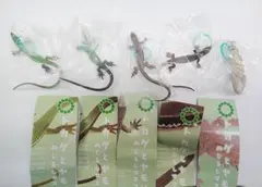 ネイチャーテクニカラー トカゲとヤモリ めじるしマスコット 5種