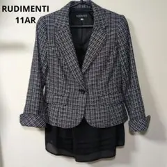 RUDIMENTIツイードジャケット &フレアスカート11ARセレモニー