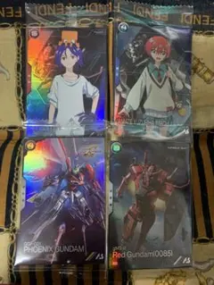 ガンダムアーセナルベース マチュ&フェニックスガンダム&シュウジ等 プロモ 4枚