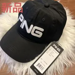 PING ブラック キャップ フリーサイズ(54〜56)のサムネイル