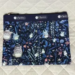 【希少】レスポートサック × となりのトトロ コラボ ポーチ ネイビー