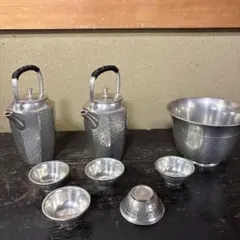 鹿児島県の伝統工芸品 薩摩錫器の屠蘇器セット 岩切 正錫 サツマ 