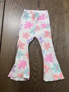 ZARA ベビー　フレアリブフローラルパンツ