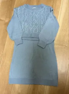 GLOBAL WORK ニットワンピース 130cm 水色