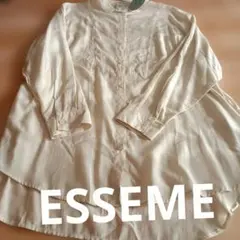 ESSEME BOタケシアーバンドカラーシャツ
