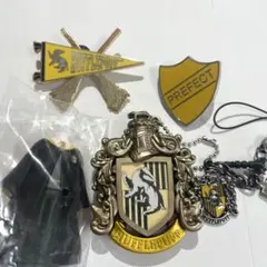 ハリーポッター USJ 監督生バッジ ハッフルパフ ピンズ ガチャ 5点セットのサムネイル