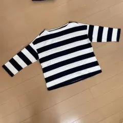 無印良品　太ボーダーカットソーXS-S