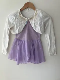 H&M ボレロ　コットン　バレエ　レオタード　パープル　130 120