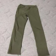 130サイズ オリーブ ストレートパンツ