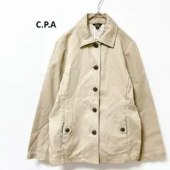 C.P.A　コットンジャケット　裏地花柄　綿100%　ベージュ 春　秋のサムネイル