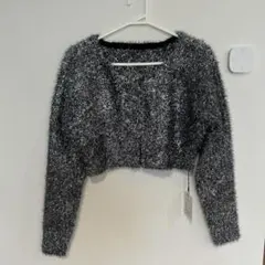 GRL ラメシャギーニットショート丈カーディガン[ask16]