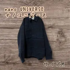 nano UNIVERSE ナノユニバース　厚手テックメルトンシャツブルゾン　M