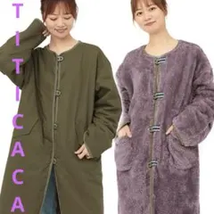 TITICACA チチカカ　リバーシブルミリタリーコート　F オーバーサイズ