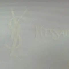 【非売品/ノベルティ】イヴ・サンローラン YSL ミニポーチ ホワイト 総柄