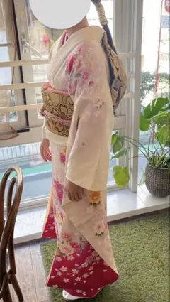 【本日限定値下げ中】振袖フルセット 成人式 一式 正絹 美品 Mサイズ