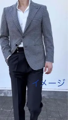 ハウンドトゥース柄 テーラードジャケット