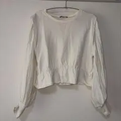 ZARA 長袖トップス ホワイト S