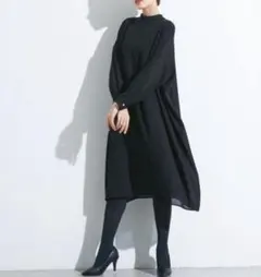 美品✨カラルス　礼服　喪服　ワンピース　ブラックフォーマル　防しわ　洗える