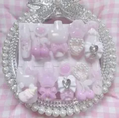 ♥ 量産型 ネイルチップ 地雷系 平成女児 ゴテゴテ ロング ポイント