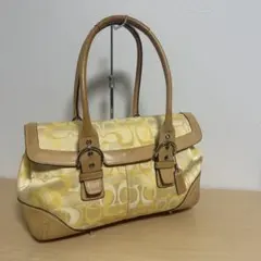 COACH Hand Bag Optic yellow SOHO Flap