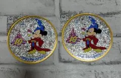 ディズニーランド 10周年記念 ミッキーマウス ステッカー 2枚セット