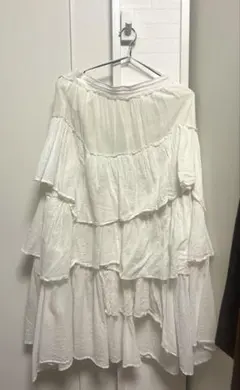 コットンシフォンティアードスカート snidel