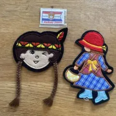 新品未使用品　ワッペン　3点まとめ売り　女の子　くま