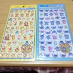 【国内正規品】くまのプーさん＆スティッチ ボンボンドロップシールmini