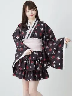 Ank Rouge cherry berry princess 浴衣ワンピース