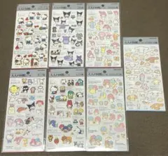 大人の図鑑シール　サンリオ 7枚セット クロミ　マイメロ　キキララ　シナモロール