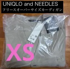 UNIQLO NEEDLES フリースオーバーサイズカーディガン ベージュ XS
