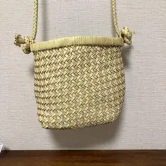 CAMPER カンペール　レザーメッシュ　ショルダーバッグ　カゴ風バッグのサムネイル