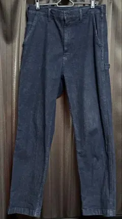 ダークブルーストレートデニムパンツ