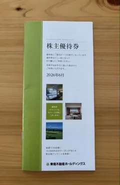 東急不動産ホールディングス 株主優待券 　≪2026年6月　発行　最新版≫のサムネイル