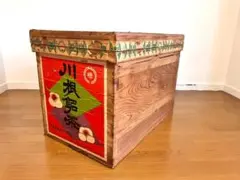 アンティーク木箱☆大型お茶箱☆衣類・着物収納ケース☆昭和レトロ☆ビンテージ雑貨☆